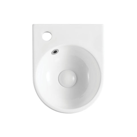 Fienza Junior Wall Hung Basin 270x340mm (1 Taphole) Gloss White RB5008