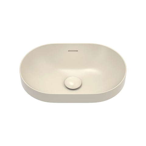 Fienza Aluca Pill Semi Inset Basin w/ Overflow Khaki Ceramic RB530MK
