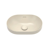 Fienza Aluca Pill Semi Inset Basin w/ Overflow (Inc. Semi Inset Cut) Khaki RB530MK-SEMI