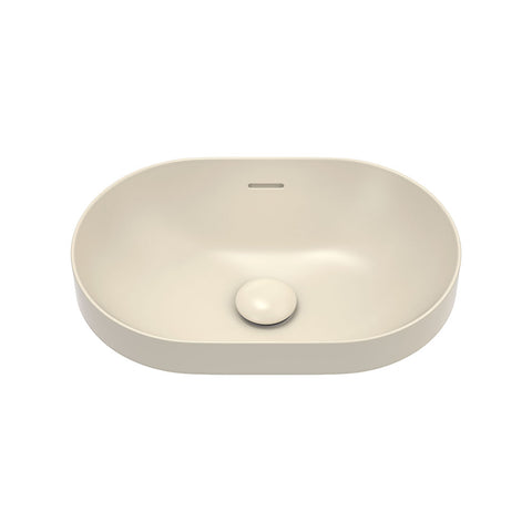 Fienza Aluca Pill Semi Inset Basin w/ Overflow (Inc. Semi Inset Cut) Khaki RB530MK-SEMI