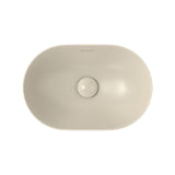 Fienza Aluca Pill Semi Inset Basin w/ Overflow (Inc. Semi Inset Cut) Khaki RB530MK-SEMI