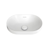 Fienza Aluca Pill Semi Inset Basin w/ Overflow (Inc. Semi Inset Cut) Matte White RB530MW-SEMI
