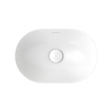 Fienza Aluca Pill Semi Inset Basin w/ Overflow (Inc. Semi Inset Cut) Matte White RB530MW-SEMI