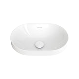 Fienza Aluca Pill Semi Inset Basin w/ Overflow Gloss White Ceramic RB530