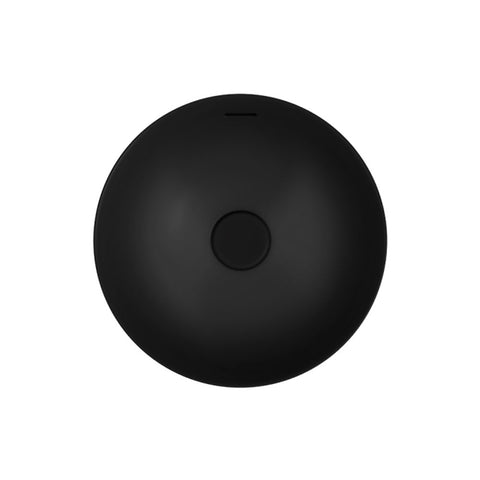 Fienza Aluca Round Semi Inset Basin w/ Overflow Matte Black RB532B