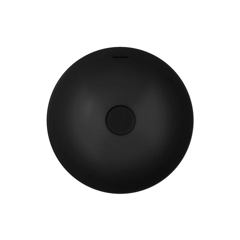 Fienza Aluca Round Semi Inset Basin w/ Overflow (Inc. Semi Inset Cut) Matte Black RB532B-SEMI