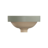 Fienza Aluca Round Semi Inset Basin w/ Overflow Olive RB532MG