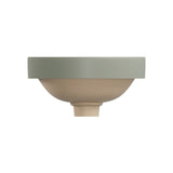 Fienza Aluca Round Semi Inset Basin w/ Overflow (Inc. Semi Inset Cut) Olive RB532MG-SEMI
