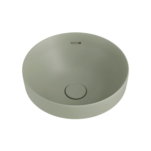 Fienza Aluca Round Semi Inset Basin w/ Overflow Olive RB532MG