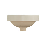 Fienza Aluca Round Semi Inset Basin w/ Overflow (Inc. Semi Inset Cut) Khaki RB532MK-SEMI