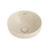 Fienza Aluca Round Semi Inset Basin w/ Overflow (Inc. Semi Inset Cut) Khaki RB532MK-SEMI
