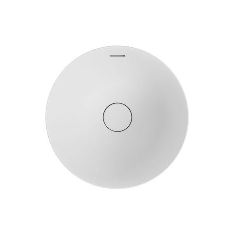Fienza Aluca Round Semi Inset Basin w/ Overflow (Inc. Semi Inset Cut) Matte White RB532MW-SEMI