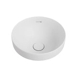 Fienza Aluca Round Semi Inset Basin w/ Overflow Matte White RB532MW