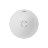 Fienza Aluca Round Semi Inset Basin w/ Overflow Gloss White RB532