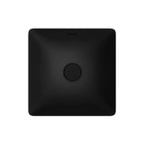 Fienza Aluca Square Semi Inset Basin w/ Overflow (Inc. Semi Inset Cut) Matte Black RB533B-SEMI