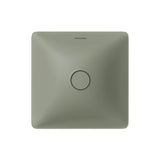 Fienza Aluca Square Semi Inset Basin w/ Overflow (Inc. Semi Inset Cut) Olive RB533MG-SEMI