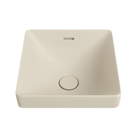 Fienza Aluca Square Semi Inset Basin w/ Overflow Khaki RB533MK