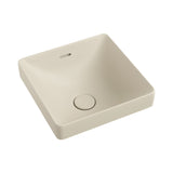 Fienza Aluca Square Semi Inset Basin w/ Overflow (Inc. Semi Inset Cut) Matte Khaki RB533MK-SEMI