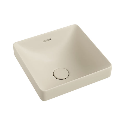 Fienza Aluca Square Semi Inset Basin w/ Overflow Khaki RB533MK