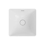 Fienza Aluca Square Semi Inset Basin w/ Overflow (Inc. Semi Inset Cut) Gloss White RB533-SEMI