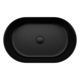 Fienza Aluca Pill Above Counter Basin 510x310x120mm Matte Black RB8010B