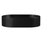 Fienza Aluca Pill Above Counter Basin 510x310x120mm Matte Black RB8010B