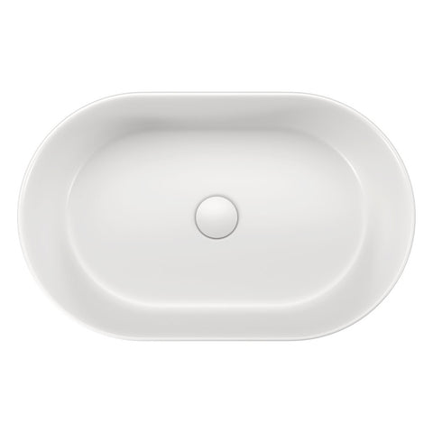Fienza Aluca Pill Above Counter Basin 510x310x120mm Matte White RB8010MW
