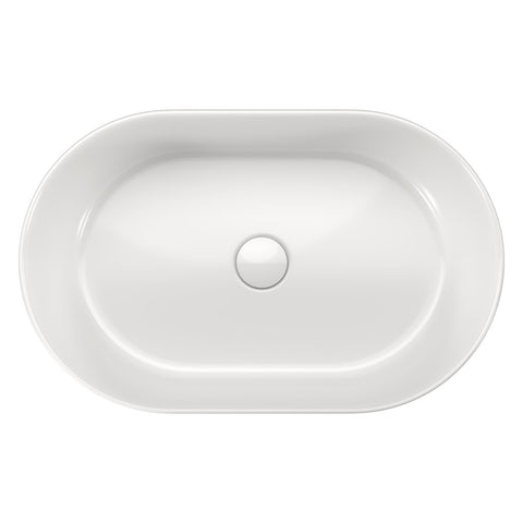Fienza Aluca Pill Above Counter Basin 510x310x120mm Gloss White RB8010