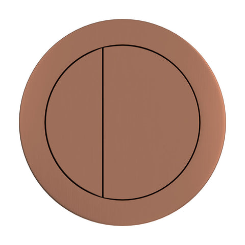 Fienza Round Flush Button 57mm Brushed Copper RCFB-CO