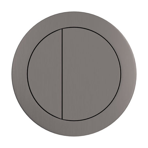 Fienza Round Flush Button 57mm Gunmetal RCFB-GM