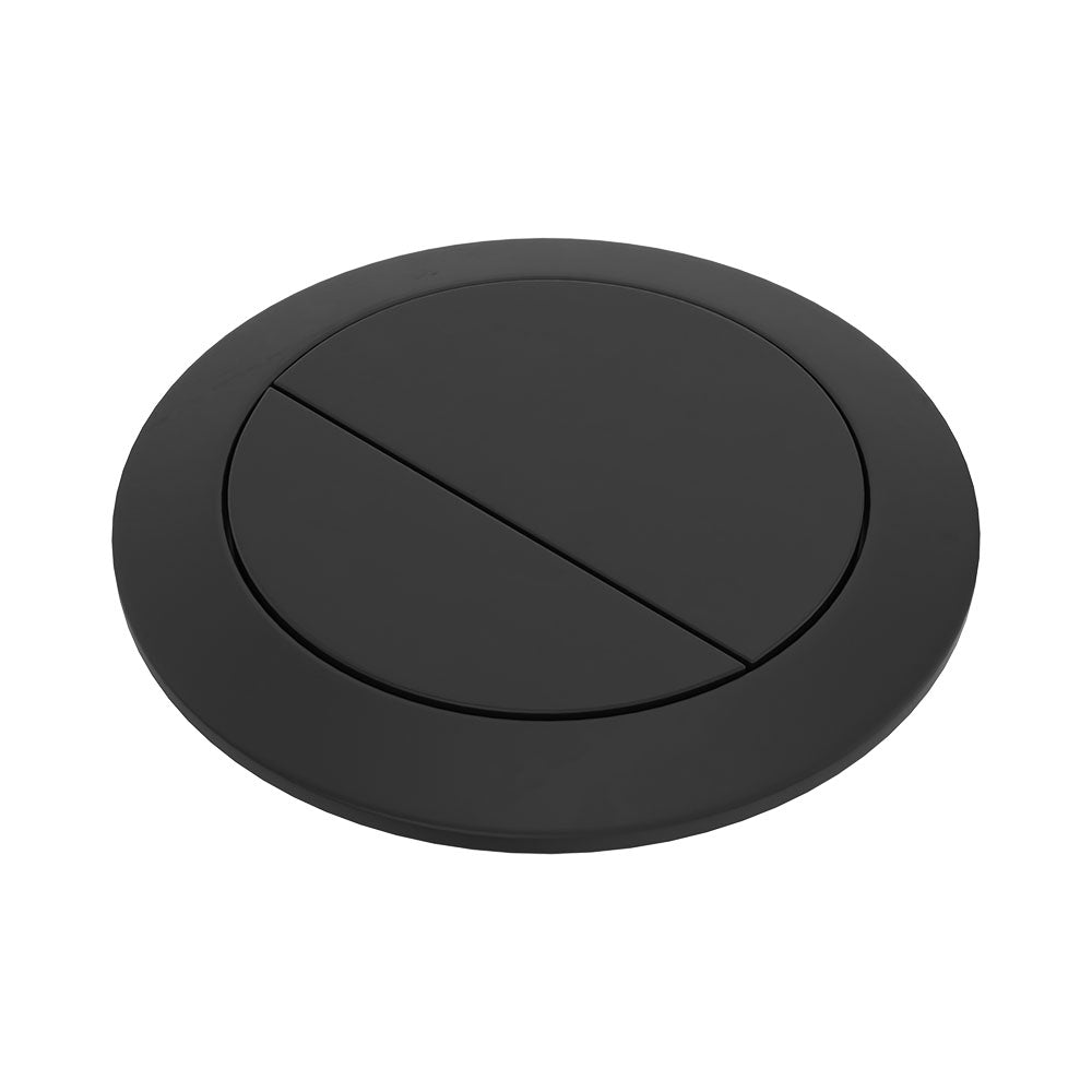 Fienza Round Flush Button 57mm Matte Black RCFB-MB