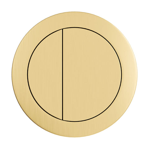 Fienza Round Flush Button 57mm Urban Brass RCFB-UB