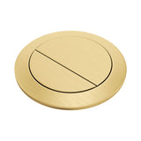 Fienza Round Flush Button 57mm Urban Brass RCFB-UB