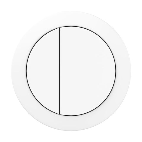 Fienza Round Flush Button 57mm White RCFB-W