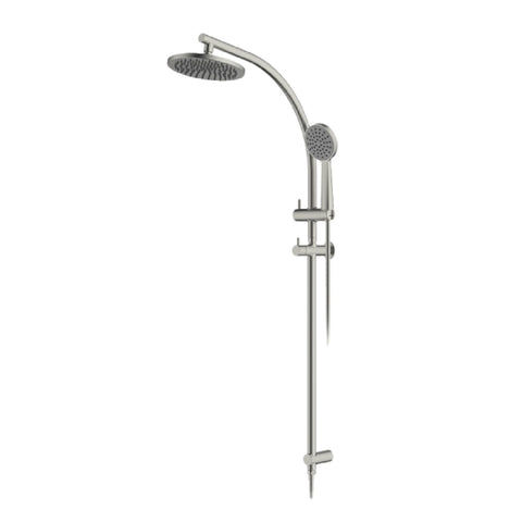 Abey Gareth Asthon Overhead Shower & Handshower Round Ensemble Brushed Nickel RHB07-BN