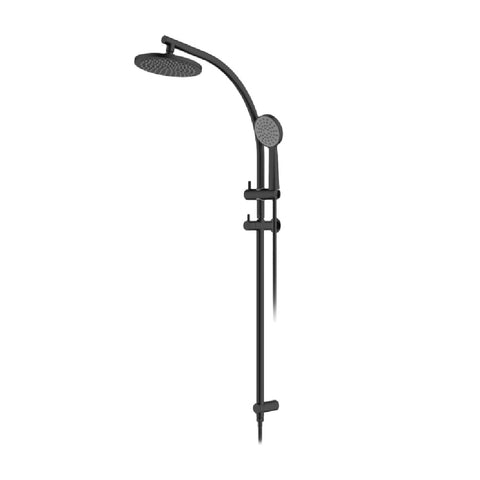 Abey Gareth Asthon Overhead Shower & Handshower Round Ensemble Black RHB07-B