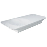 Fienza Rak Valet Wall Hung Basin 1120x505mm Left Bowl (No Taphole) Matte White RKB1120LMW