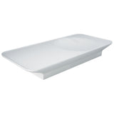 Fienza Rak Valet Wall Hung Basin 1120x505mm Right Bowl (No Taphole) Matte White RKB1130RMW