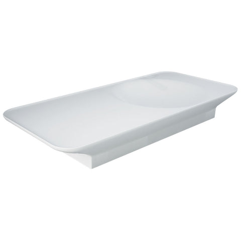 Fienza Rak Valet Wall Hung Basin 1120x505mm Right Bowl (No Taphole) Matte White RKB1130RMW