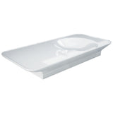 Fienza Rak Valet Wall Hung Basin 1120x505mm Right Bowl (No Taphole) Alpine Gloss White RKB1130R