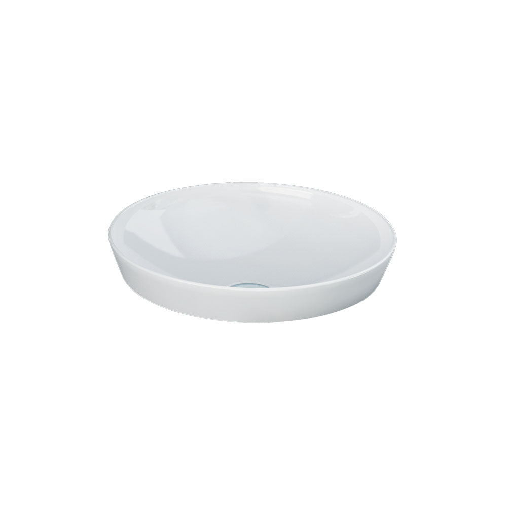 Fienza Rak Variant Round Semi Inset Basin 360mm Alpine Gloss White RKB1360