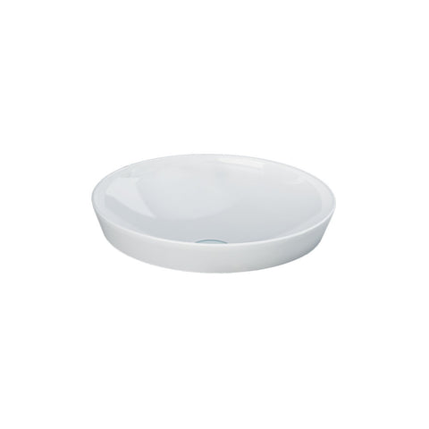 Fienza Rak Variant Round Semi Inset Basin 360mm Alpine Gloss White RKB1360