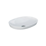 Fienza Rak Variant Oval Semi Inset Basin 500x360mm Alpine Gloss White RKB250