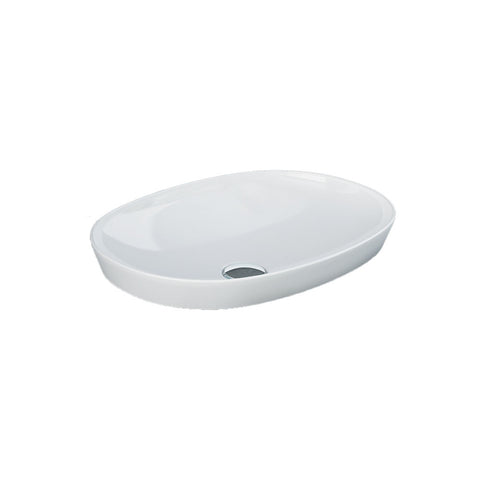 Fienza Rak Variant Oval Semi Inset Basin 500x360mm Alpine Gloss White RKB250