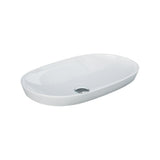 Fienza Rak Variant Oval Semi Inset Basin 600x360mm Alpine Gloss White RKB360