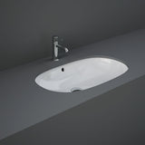 Fienza RAK Variant Oval Undermount Basin 665x425mm Alpine Gloss White RKB361