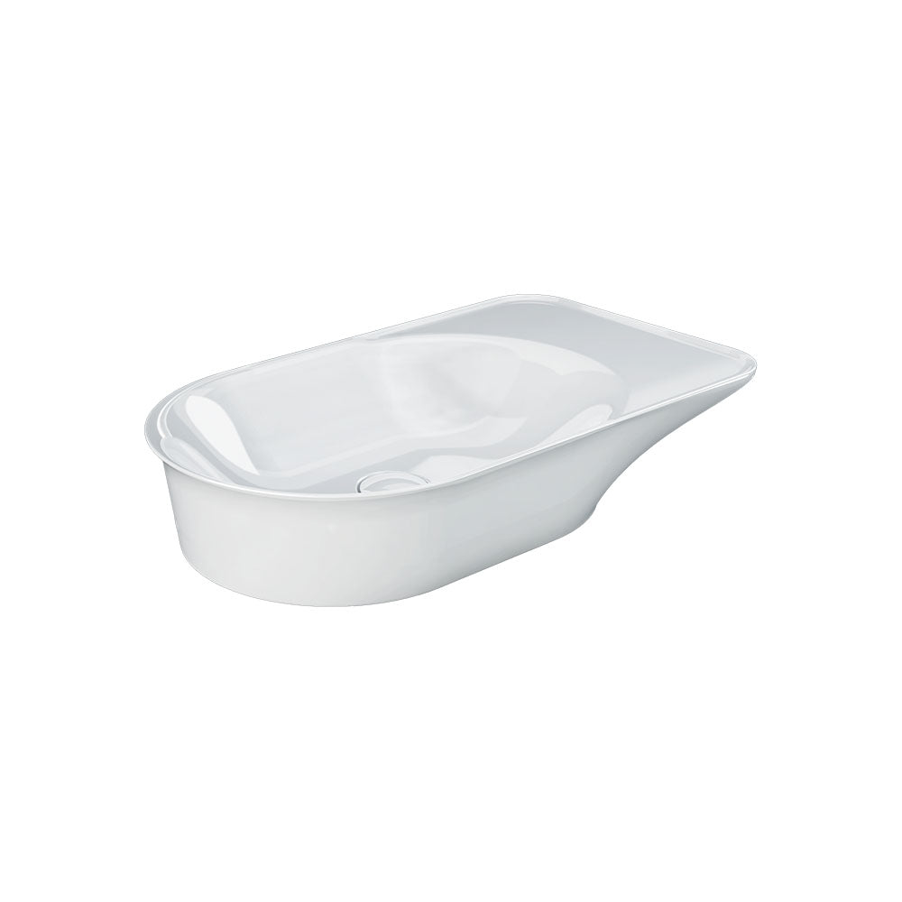 Fienza Rak Valet Oval Above Counter Basin 640x360mm Alpine Gloss White RKB640