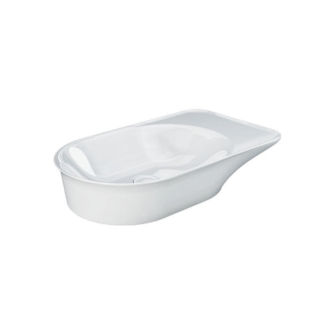 Fienza Rak Valet Oval Above Counter Basin 640x360mm Alpine Gloss White RKB640