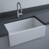 Fienza Rak Stella Single Medium Butler Sink 755x455x225mm Alpine Gloss White RKS115