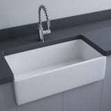 Fienza Rak Gwen Single Large Butler Sink 840x455x255mm Alpine Gloss White RKS189